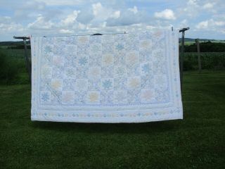 King Size Hand Stitched Patchwork Quilt