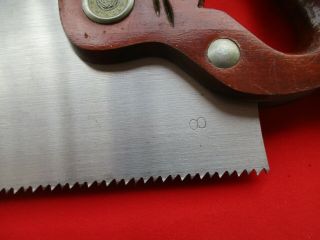 2 1950’s DISSTON D - 23 Saws 5 ½ and 8 Lightweight (00) 7