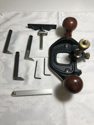 Veritas Router Plane With Fence & 3 Blades