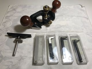 Veritas Router Plane With Fence & 3 Blades 7