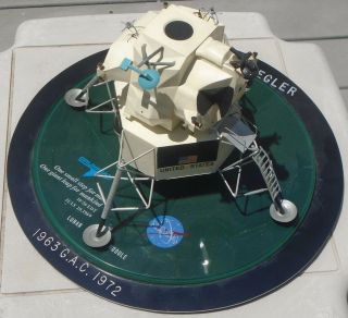 1960s Grumman Employee Presentation " Lunar Module " Detailed Model For Nasa Work