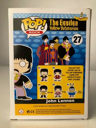 Funko POP MINTY The Beatles Complete Set of 5 POPS [2012] 5