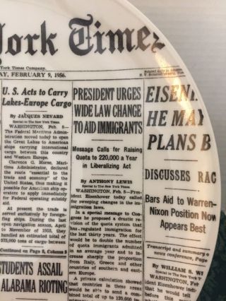 Rare Piero Fornasetti York Times Thursday February 9 1956 Newspaper Print