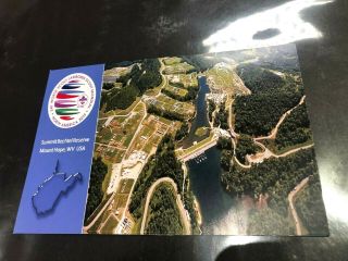 2019 WORLD SCOUT JAMBOREE POSTCARD OPENING DAY MT.  HOPE,  WV 25888 JULY 22,  2019 2
