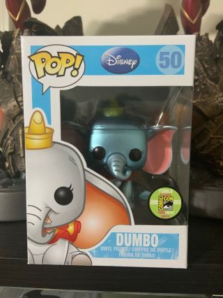Funko Pop Disney Metallic Dumbo Sdcc 2013 Exclusive Le 480
