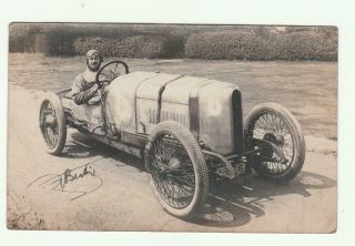 Vintage Real Photo Postcard Early Racing Car Rppc