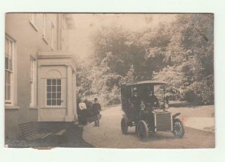 1904 Vintage Real Photo Postcard Automobile Car Rppc Isle Of Man