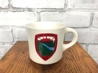 Vintage Boy Scout Coffee Cup Mug Camp Stambaugh Youngstown Ohio 1984