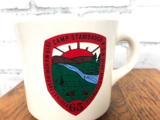 Vintage Boy Scout Coffee Cup Mug Camp Stambaugh Youngstown Ohio 1984 2