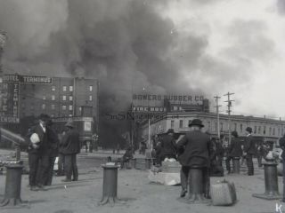 2 X Rare B&w Photo Negatives San Francisco Earthquake & Fire April 18 - 20,  1906