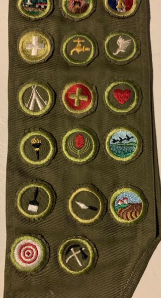 Boy Scout Merit Badge Sash 1950s/60s Bee Keeping 3