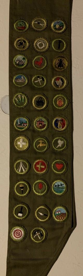 Boy Scout Merit Badge Sash 1950s/60s Bee Keeping 4