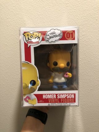 Funko Pop Television Homer Simpson 01 Vaulted - The Simpsons Rare Pop