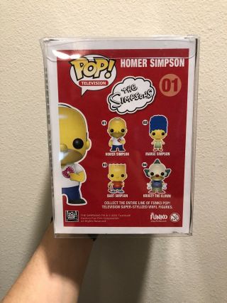Funko Pop Television Homer Simpson 01 Vaulted - The Simpsons Rare Pop 2