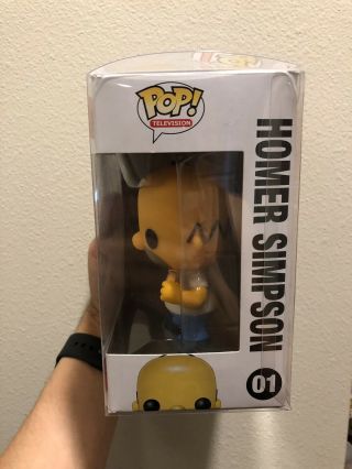 Funko Pop Television Homer Simpson 01 Vaulted - The Simpsons Rare Pop 3