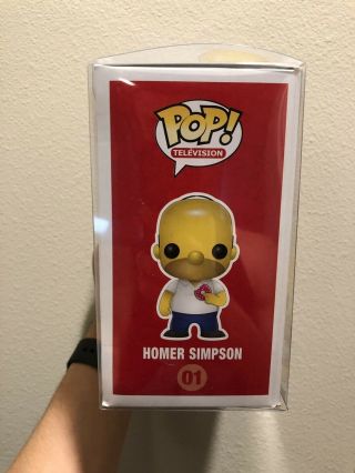 Funko Pop Television Homer Simpson 01 Vaulted - The Simpsons Rare Pop 4