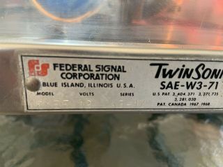 Federal Signal Twinsonic MEF 44inch Lightbar Police Fire Beacon Ray Light 9