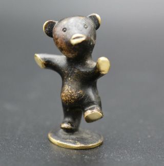 Antique Wiener Werkstätten Hagenauer Whw Bosse Bronze Bear 1½ " Austria Marked