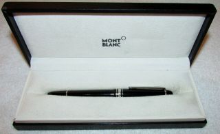 Montblanc Meisterstuck Pix Fountain Pen Black Silver With 60ml Ink