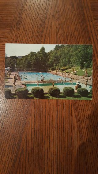 Postcard Swimming Pool Fontana Village Resort North Carolina