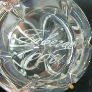 Faberge Crystal Egg Set Of Three 2 1/4 