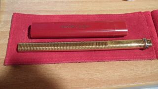 Vintage Must De Cartier Ink Pen W/refills And Storage Pouch