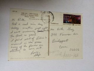 Vintage Chrome Postcard,  Owen Stadium,  University of Oklahoma,  Norman OK,  1975 2