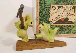 Whimsical World Of Pocket Dragon Real Musgrave " Teamwork "