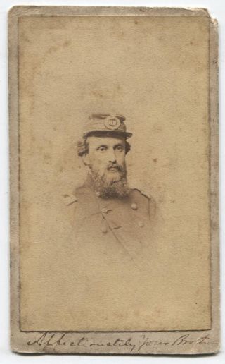 Civil War Cdv Col.  Nelson Taylor 72nd N.  Y.  By Fredricks