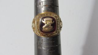 Heavy (10.  2g) 10k Yellow Gold Loyal Order Of Moose Lodge Legion Ring Size 11