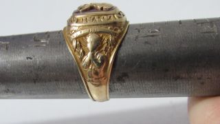 Heavy (10.  2g) 10K Yellow Gold Loyal Order of Moose Lodge LEGION Ring Size 11 2