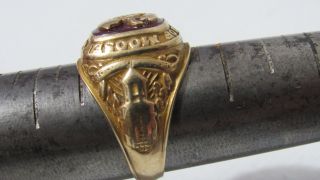 Heavy (10.  2g) 10K Yellow Gold Loyal Order of Moose Lodge LEGION Ring Size 11 3