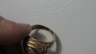Heavy (10.  2g) 10K Yellow Gold Loyal Order of Moose Lodge LEGION Ring Size 11 6