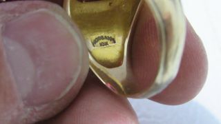 Heavy (10.  2g) 10K Yellow Gold Loyal Order of Moose Lodge LEGION Ring Size 11 8