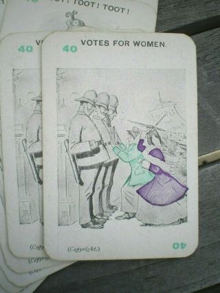 SUFFRAGE VOTES FOR WOMEN PANKO CARDS GAME FULL DECK PANKHURST 4