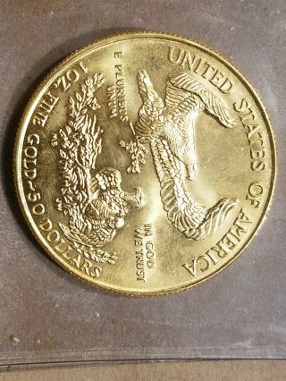 1994 $50 American Eagle Gold Coin 1 Ounce Fine Gold UNCIRCULATED UNC 10