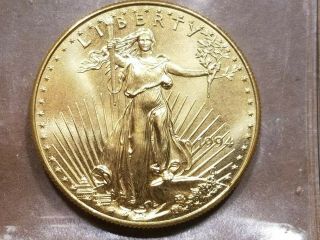 1994 $50 American Eagle Gold Coin 1 Ounce Fine Gold UNCIRCULATED UNC 5