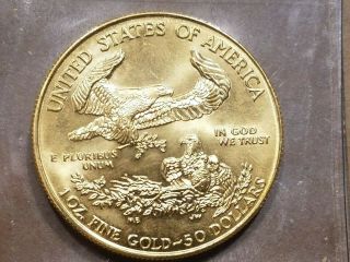 1994 $50 American Eagle Gold Coin 1 Ounce Fine Gold UNCIRCULATED UNC 6