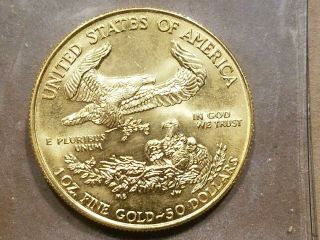 1994 $50 American Eagle Gold Coin 1 Ounce Fine Gold UNCIRCULATED UNC 9