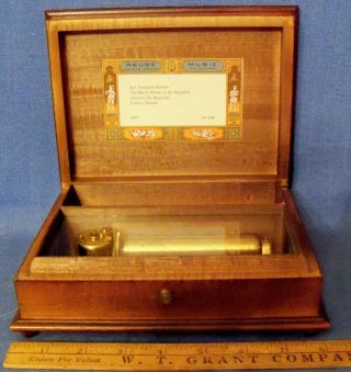 Scarce Reuge Music Box 4/50 Bicentennial Yankee Doodle Spangled Banner,  Excel