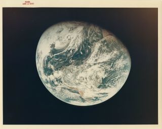 Apollo 8 Spacecraft View Of The Earth 1968 Nasa Type 1 Photo