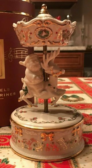 Lenox For The Holiday 2004 China Jewels Musical Figurines Carousel