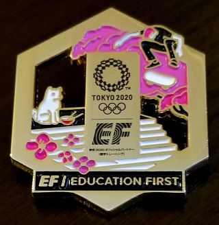 2020 Tokyo Olympic - Official Ef Sponsor Skateboarding Lucky Cat Pin