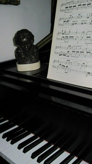 LIBERACE OWNED FROM HIS ESTATE BEETHOVEN BRONZED STATUE BY PIERRE FELIX - MASSEAU 2