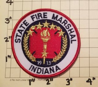 Indiana State Fire Marshal Patch - 1913