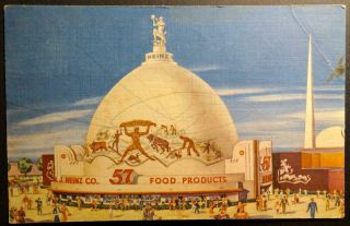 Postcard Advertising Heinz Dome World 