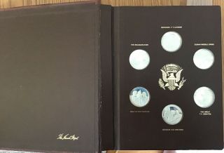 Complete Set Lincoln Sterling Silver JFK commemorative coin set 2