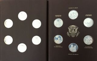 Complete Set Lincoln Sterling Silver JFK commemorative coin set 4