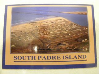 Vintage Postcard Of South Padre Island Postmarked 1992
