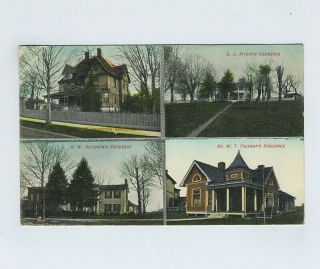 1908 Auburn Ky Kentucky Postcard Architecture Dr Freeman Ritchy Griffeth Wz5532